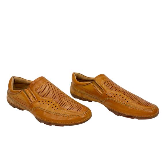 J75 by Jump Faux Leather Perforated Stretch Slip On Loafers Sz 13 Comfort Padded main image 10